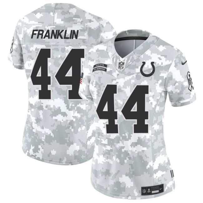 Womens Indianapolis Colts #44 Zaire Franklin 2024 F.U.S.E Arctic Camo Salute To Service Limited Stitched Jersey Dzhi